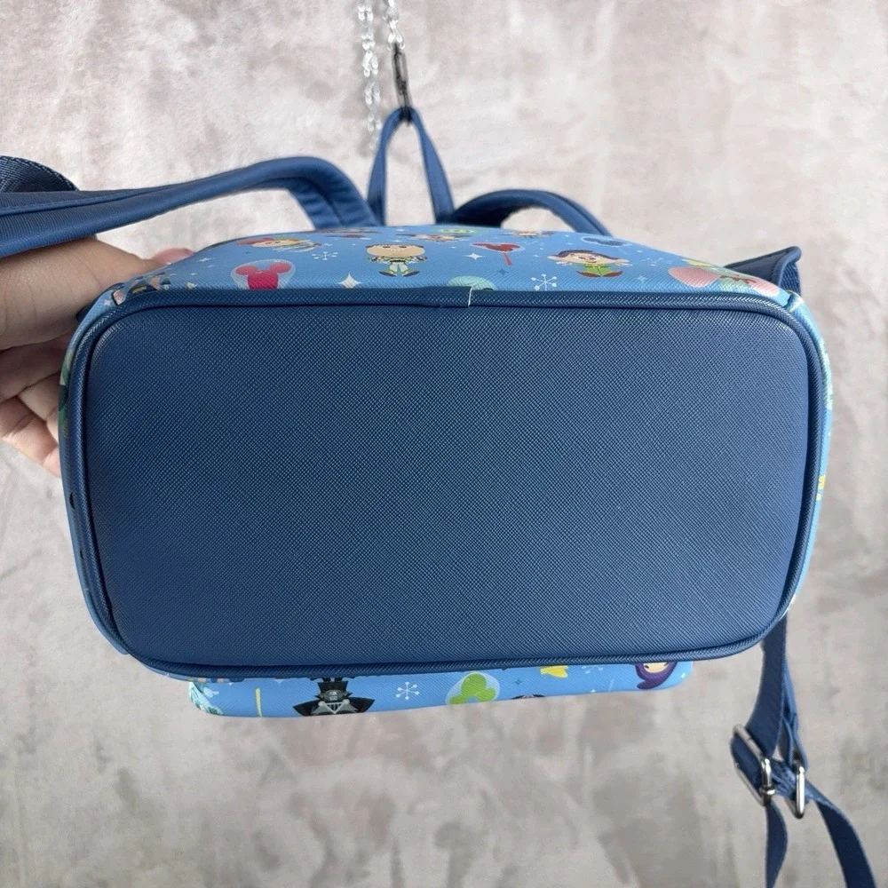 Loungefly Disney Parks Chibbi Style Mini Backpack Blue Winne The Pooh Mickey